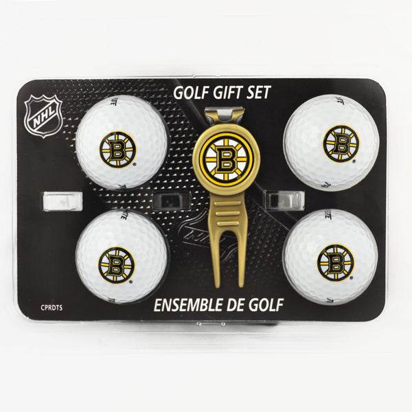 Boston Bruins Divot Tool & 4 Ball Gift Set