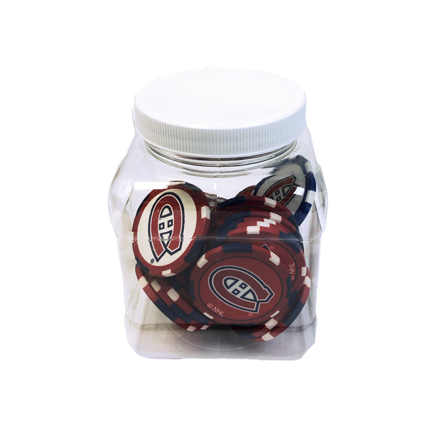 25 NHL Poker Chips Montreal Canadiens