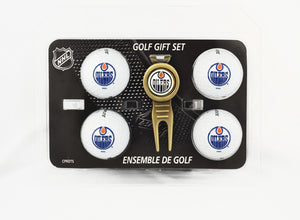 Edmonton Oilers Divot Tool & 4 Ball Gift Set