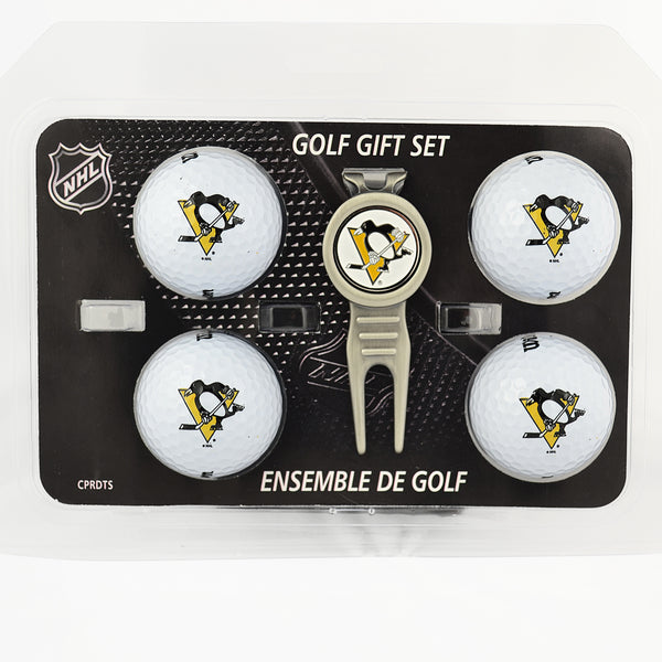 Pittsburgh Penguins Divot Tool & 4 Ball Gift Set