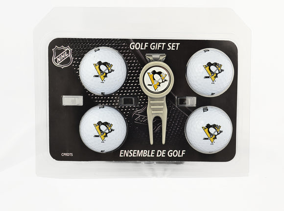 Pittsburgh Penguins Divot Tool & 4 Ball Gift Set