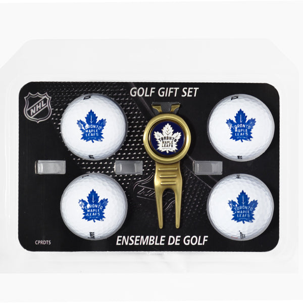 Toronto Maple Leafs Divot Tool & 4 Ball Gift Set