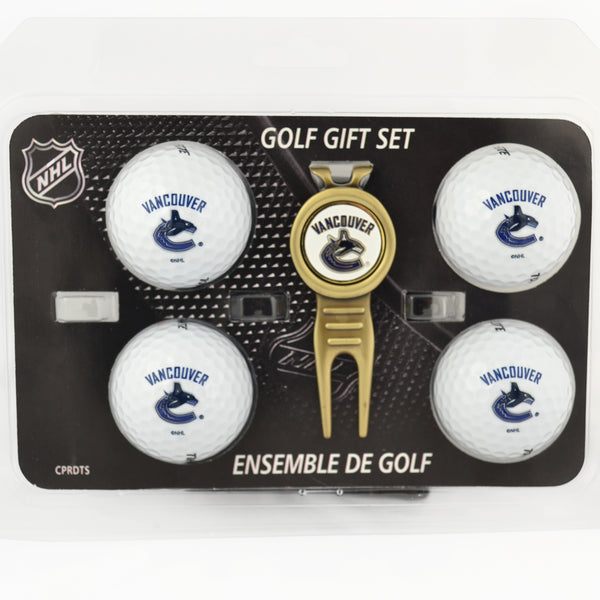 Vancouver Canucks Divot Tool & 4 Ball Gift Set