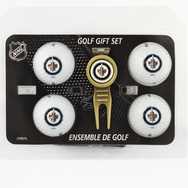 Winnipeg Jets Divot Tool & 4 Ball Gift Set