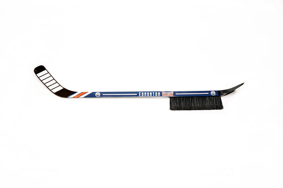 Edmonton Oilers Hockey Stick Winter Brush