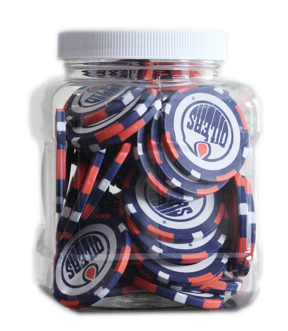 25 NHL Poker Chips Edmonton Oilers