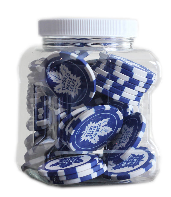 25 NHL Poker Chips Toronto Maple Leafs