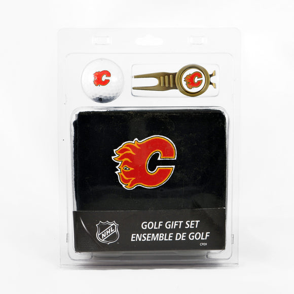 Calgary Flames 4 Piece Golf Gift Set